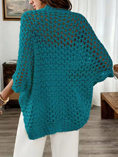 Oversized cardigan met hollow-out design