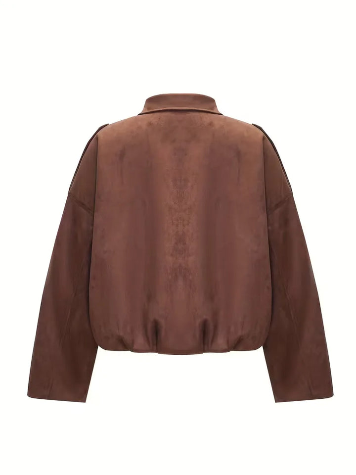 Oversized leren jas