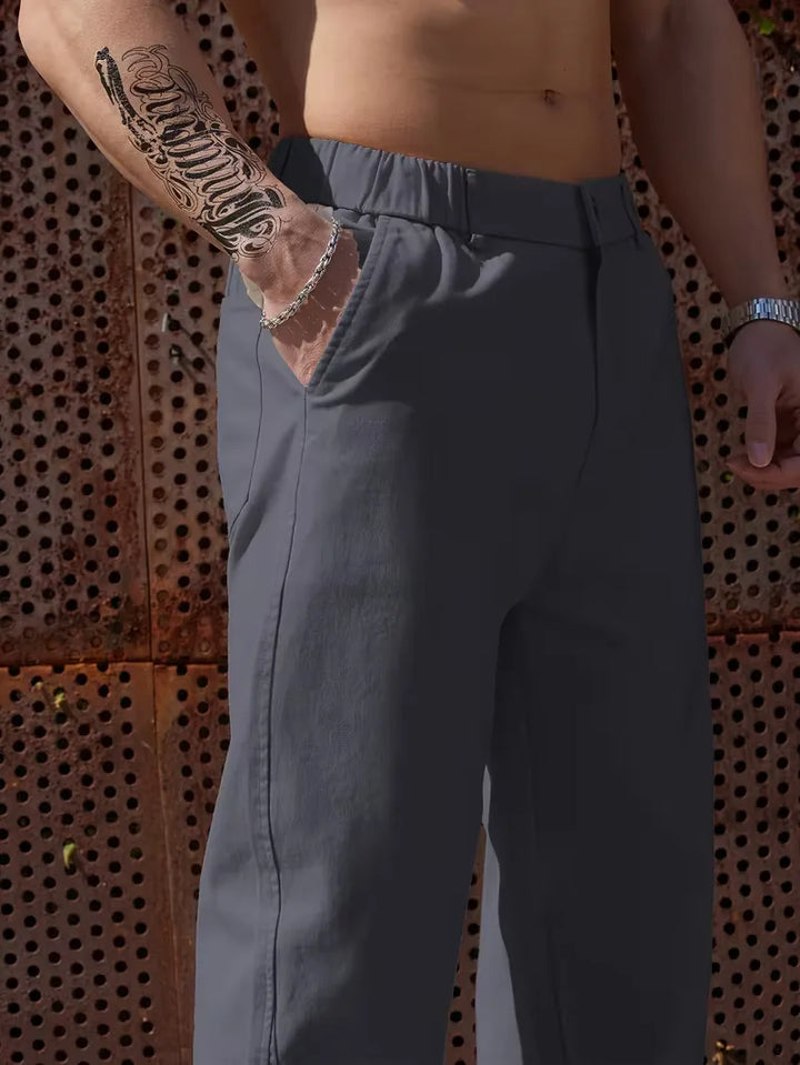 Pantalons met elastische band