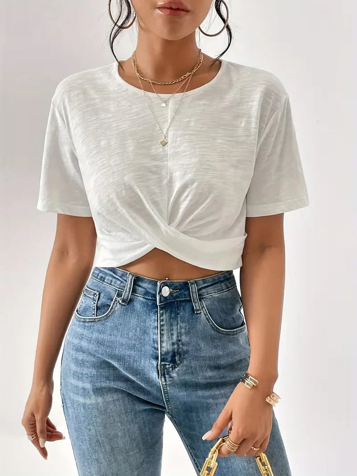 T-shirt met twistdetail