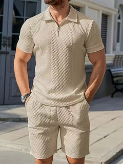 Zomer kledingset met polo en shorts