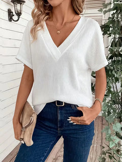 T-shirt met V-hals