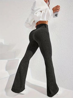 Legging met hoge taille en flared leg