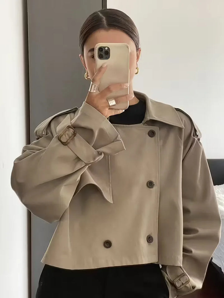 Trenchcoat met oversized fit