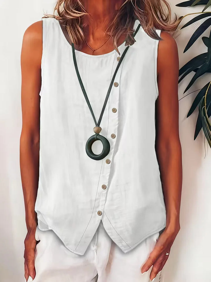 Bohemian dames blouse met knopen