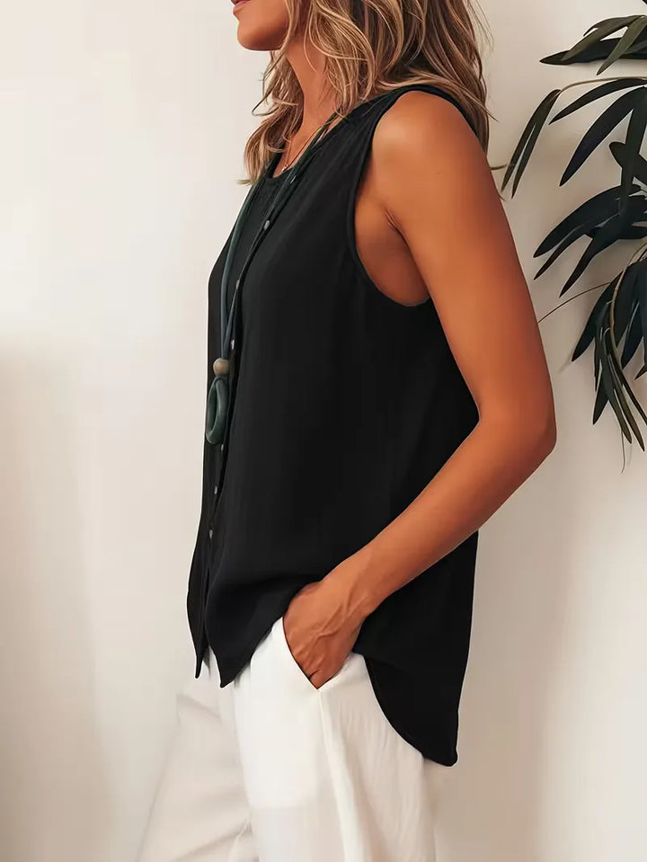 Bohemian dames blouse met knopen