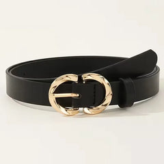 Smalle riem met metalen gespen