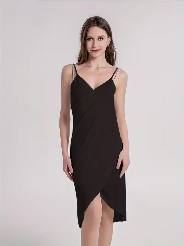 Cover-up met asymmetrische hals