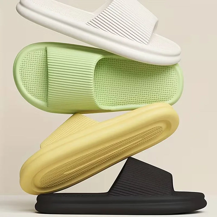 Badslippers met dikke zool