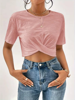 T-shirt met twistdetail