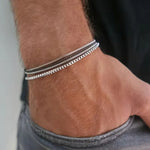 Set van vier minimalistische armbanden
