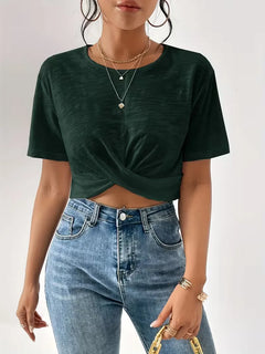 T-shirt met twistdetail