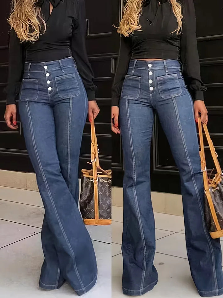 Flared jeans met hoge taille