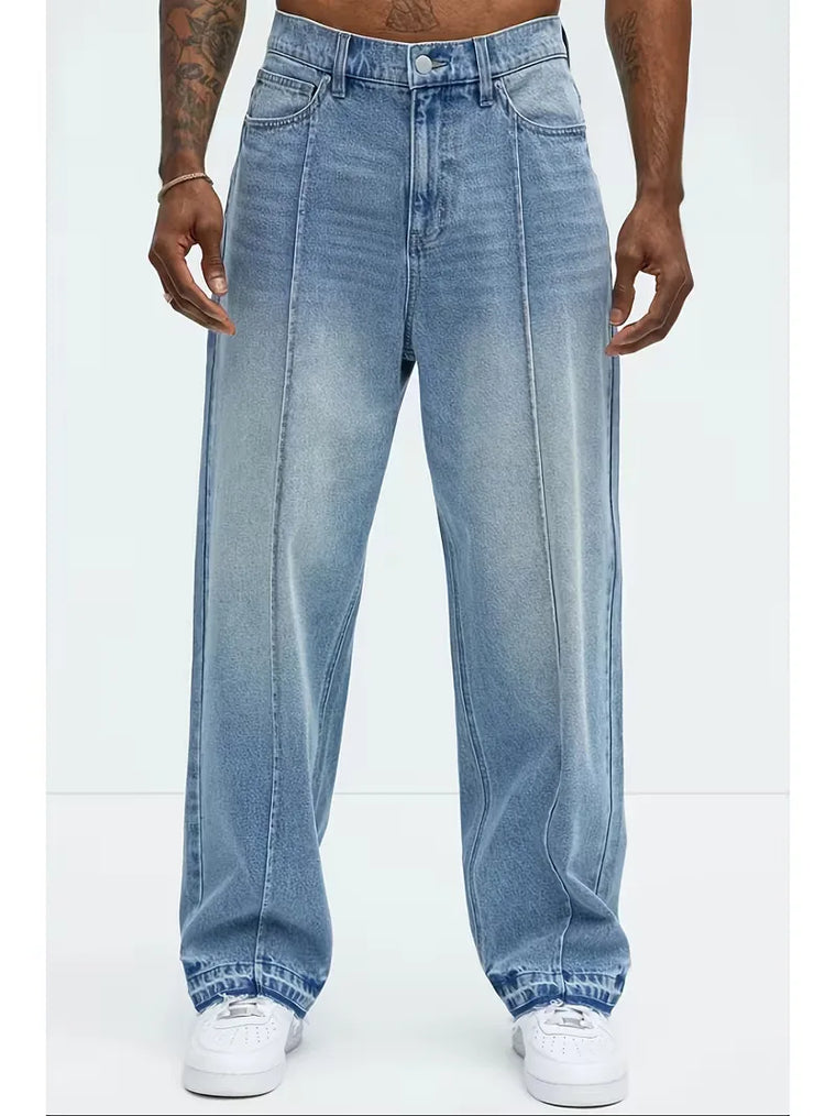 Loose fit jeans met vijf-pocket styling