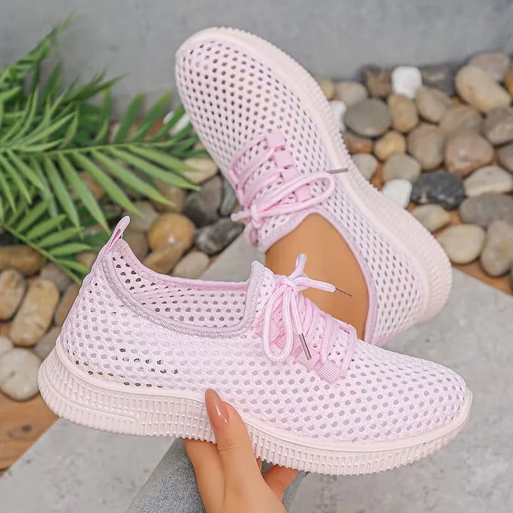 Lage sneakers met geweven design