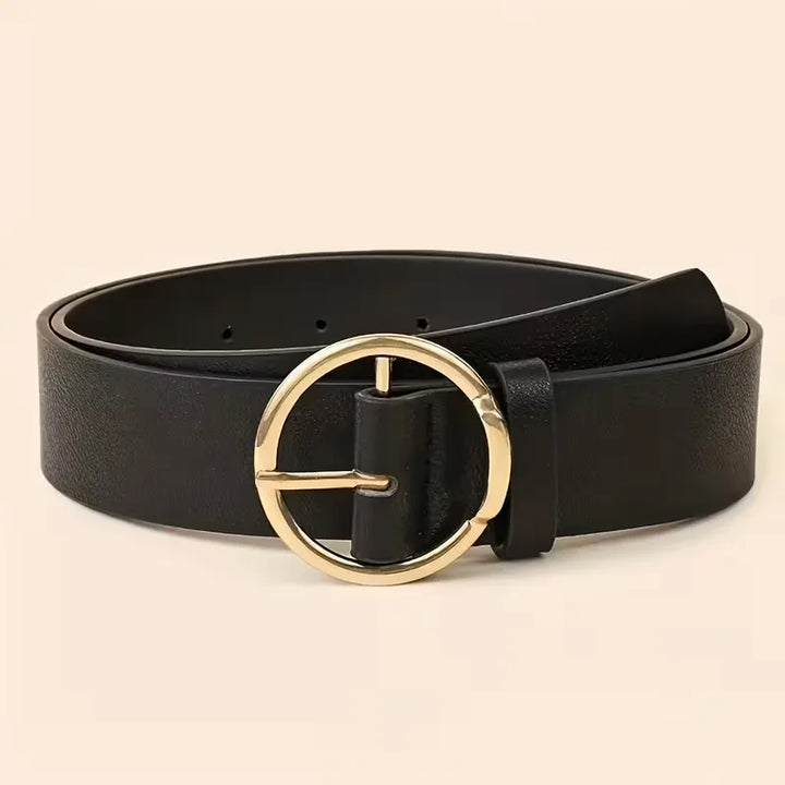 Smalle riem met metalen gespen