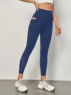 Legging met hoge taille en mesh panelen
