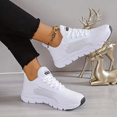 Lage sneaker met mesh bovenwerk