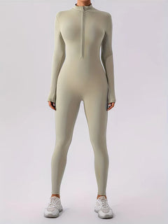 Jumpsuit met mock neckline