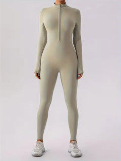 Jumpsuit met mock neckline