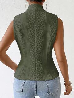 Gilet met V-hals en knopen
