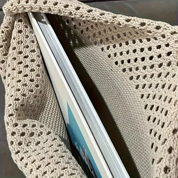 Shopper met hollow crochet design