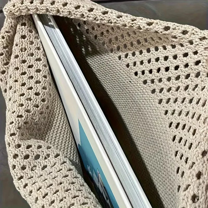 Shopper met hollow crochet design