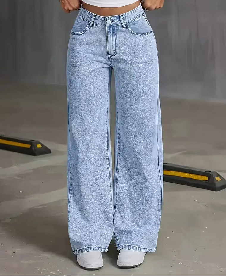 Wide leg jeans