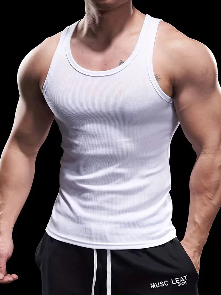 Tanktop slim fit ribbed