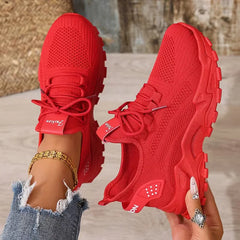 Lage sneaker met mesh bovenkant