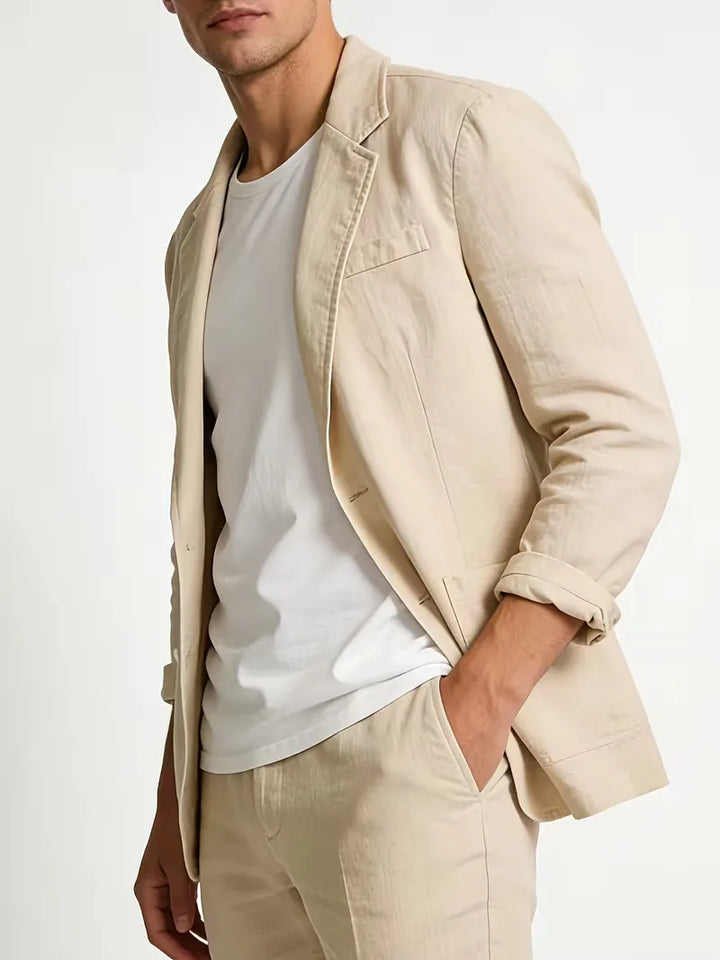 Blazer met notched lapel