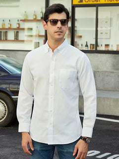 Casual overhemd met mandarin collar