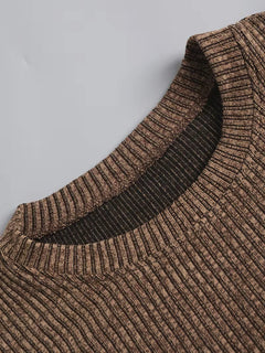 Casual heren T-shirt met jacquard patroon