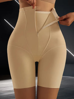 High-waisted shapewear boxer brief