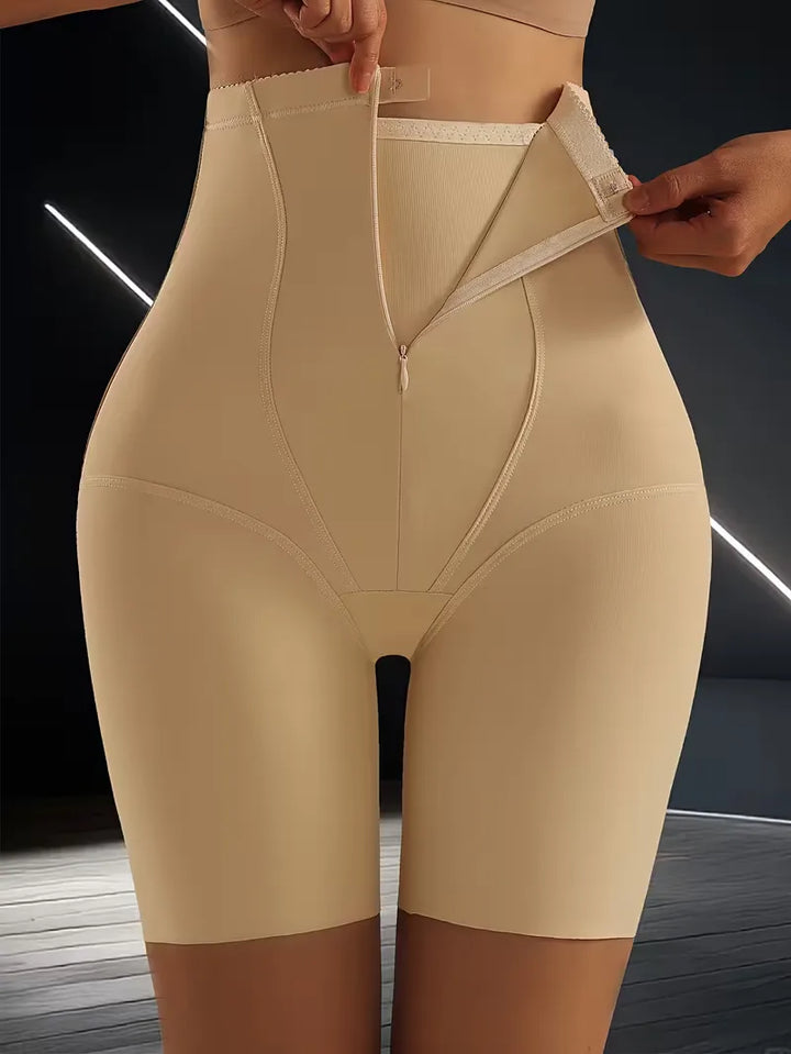 High-waisted shapewear boxer brief