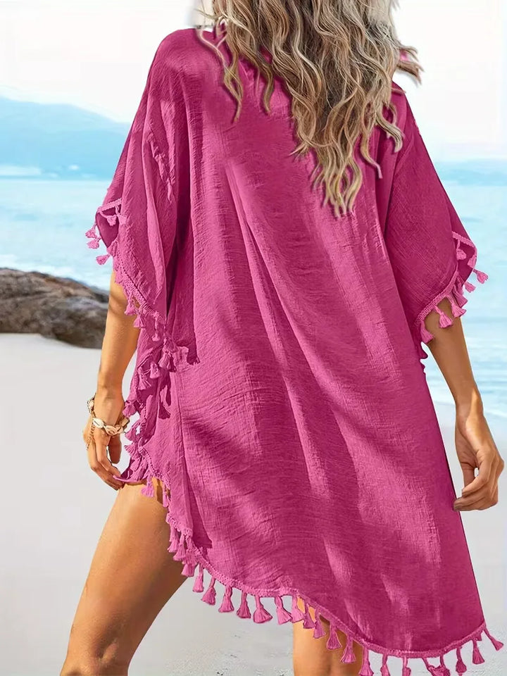 Bohemian cover-up met kant