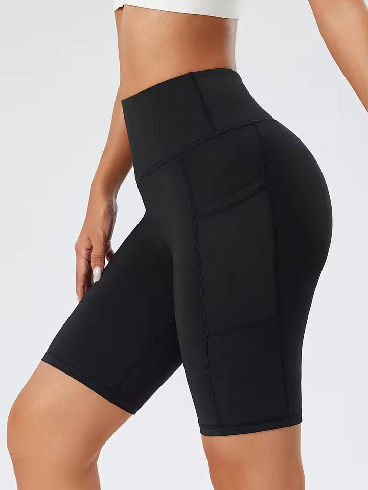 Slim-fit high-waisted shorts