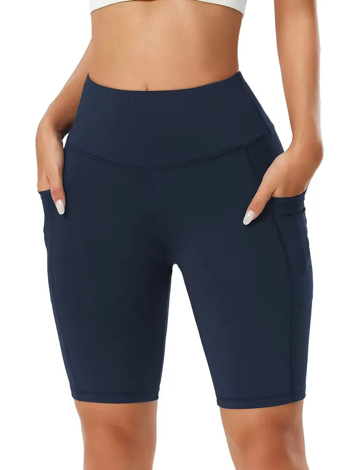 Slim-fit high-waisted shorts
