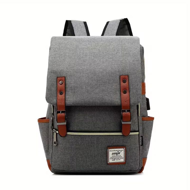Rugzak met flap en verstelbare schouderbanden