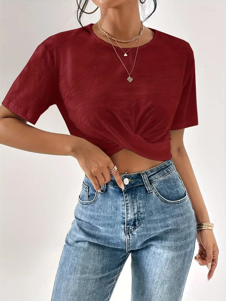 T-shirt met twistdetail