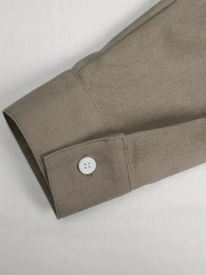 Casual heren shirt met lange mouwen