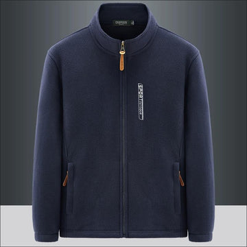 Daan | Dubbelzijdige fleecejas in de kleur Blauw voor heren in Lounge stijl ideaal voor de herfst.