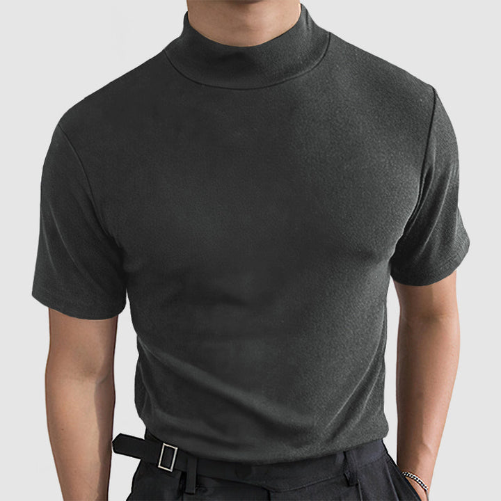 Daan | Luxueus Stretch Katoenen T-shirt voor Heren