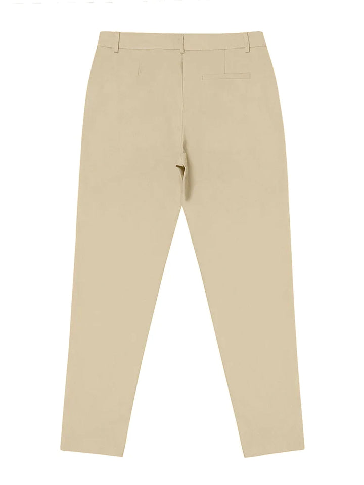 Daan | Stijlvolle potloodbroek voor heren in de kleur Khaki voor heren in stijl ideaal voor de lente.