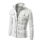 Daan | Wintervest met kraag voor heren in de kleur Wit voor heren in stijl ideaal voor de winter