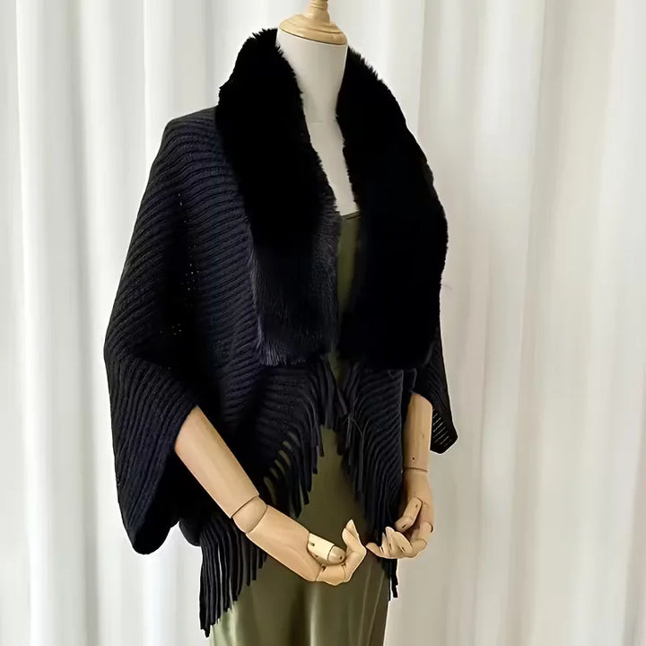 Winter sjaal met faux fur