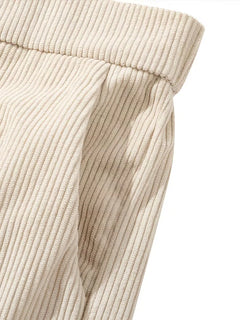 Corduroy pantalons met rechte pijpen