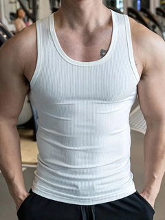 Tanktop slim fit ribbed
