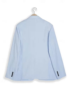 Lichtblauw slim fit pak