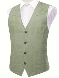 Gilet met V-hals en knopen